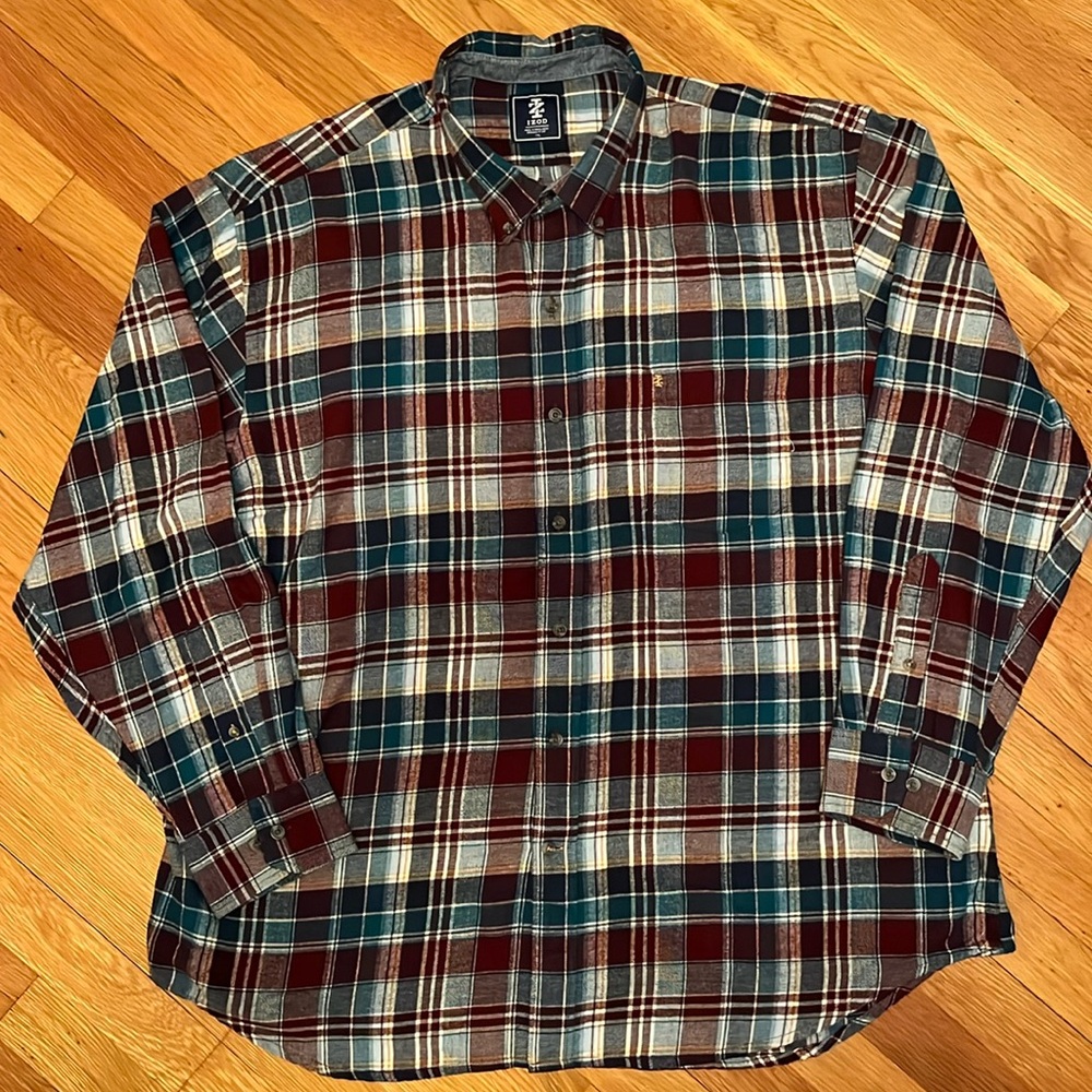Izod Plaid Flannel Size XXL